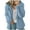 Light Blue, variant on JWZUY Womens Warm Faux Coat Jacket Winter Zipper Solid Long Sleeve Outerwear