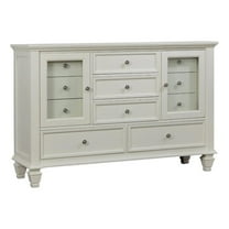 Sandy Beach 11-drawer Rectangular Dresser Cream White