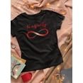 thumbnail image 3 of Smartprints Womens Graphic Tee - Valentine's To Infinity - Regular Fit 100% Cotton, 3 of 4