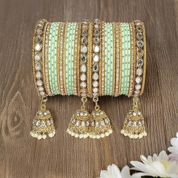 ?? Indian Ethnic Partywear Handmade Bangles – Elegant Jewelry for Women | Traditional Indian Bangles for Weddings, Festivals & Daily Wear