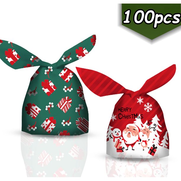 Christmas Treats Bags Goodie Bags Candy Cookie Bags for Christmas Party
