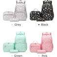 thumbnail image 3 of 3Pcs Daisy Prints Backpack for Bookbag set Primary School Daypack Elementary Students Knapsack with Lunch Box, 3 of 7