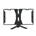 thumbnail image 4 of Phone Video Stabilizer Adjustable Dual Handle Handheld Stabilizer Support Recording Rig with Tripod Black Red, 4 of 7