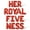 Red, variant on Letter Balloons - HER ROYAL FIVE NESS 16" Inch Alphabet Letters Foil Mylar Balloon 5th Birthday Party Banner (Red)