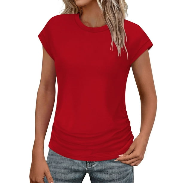 Eres Más Que una Camisa de Puntuación de Prueba de Manga Corta con Cuello en V con Mensaje Inspirador, Estilo Casual