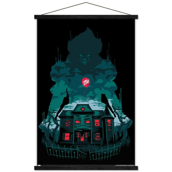 IT - House Wall Poster with Wooden Magnetic Frame, 22.375" x 34"