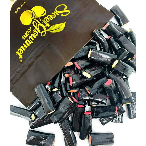 SweetGourmet Broadway Licorice Rockies | Black Licorice Rocks with Assorted Cream Center | 2 Pounds