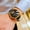 Black Belt Gold Shell Black Face, variant on Men's Quartz, Three-Eye Chronograph Waterproof Business Sports Watch