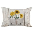 thumbnail image 7 of Modern Abstract Art Sunflower Bathtub Outdoor Pillow Covers Set of 2,Decorative Waterproof Throw Pillow Case,Wooden Grain Cotton Linen Soft Cozy Cushion Pillowcases, 7 of 7