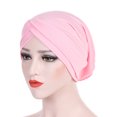 thumbnail image 1 of Bonnet Musulman pour Femmes Bonnet de Chimiothérapie Bonnet Islamique Hijab Turban Plissé, 1 of 2