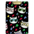 thumbnail image 1 of FMSHPON Cat Glasses Clipboard Hardboard Wood Nursing Clip Board and Pull for Standard A4 Letter 13x9 inches, 1 of 7