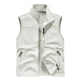 thumbnail image 4 of WRKEKC Softshell Vest for Men Stand Collar Zip-Up Multi Pocket Windproof Sleeveless Outerwear for Hiking and Daily Outfits, 4 of 9