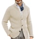 thumbnail image 5 of Suéter de hombre de corte entallado con cuello alto de punto, cárdigan de otoño e invierno, abrigo de talla grande para hombre, 5 of 6