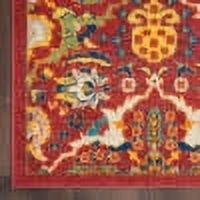 Nourison Allur Persian Red Multicolor 7'10" x 9'10" Area Rug, (8x10)