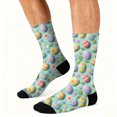 thumbnail image 6 of ASDFVBKG Retro Hippie Groovy Easter Bunny Print Cool Socks Men's Women's Crew Socks Funny Crazy Novelty Stockings M, 6 of 6