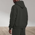 thumbnail image 4 of Qwertyu Big and Tall Hoodies for Men Crew Neck Long Sleeve Quarter Zip Up Sweatshirt Fall Winter Casual Loose Pullover Hoodies with Pockets Dark Gray XL, 4 of 6