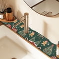 thumbnail image 2 of Yayeee Faucet Mat for Kitchen Sink 30" Diatomite Long Splash Guard Pad, Yellow Christmas Gingerbread, 2 of 7