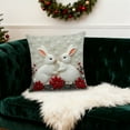 thumbnail image 7 of OutmaxHome Easter Bunny Pillow Cover 18"x18" with Soft Fabric Hidden Zipper,Easter Spring Throw Pillow Case Decorative Pillowcase Indoor Cushion Cover for Farmhouse Home Sofa Decoration, 7 of 7