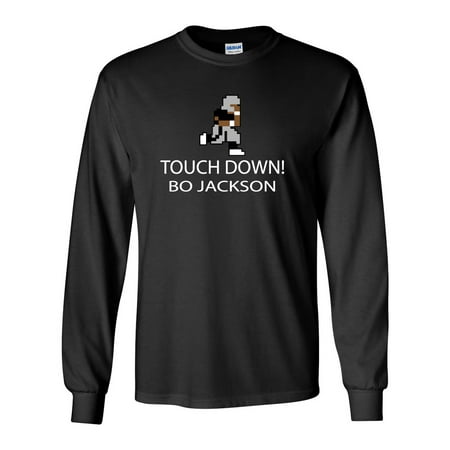 LONG SLEEVE Shedd Shirts Black Bo Jackson Tecmo Bowl 
