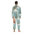 thumbnail image 7 of Christmas Trees on Clouds Snowflakes Christmas Adult's Hoodie Onesie Jumpsuit One-Piece Pajamas with Zipper Unisex for Holiday S, 7 of 7
