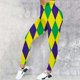 thumbnail image 1 of MKLEKYY Leggings para mujer, pantalones de yoga deportivos casuales con estampado colorido de carnaval, leggings de moda, 1 of 3