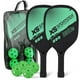 thumbnail image 1 of Conjunto de paletas Juego de paletas de madera de Pickleball de 2 con bolsa de paquete de 4 bolas, 1 of 8