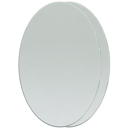 - Oval Glass Mirrors 2/Pkg-3