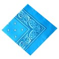 thumbnail image 4 of Inteprter Pañuelo cuadrado para exteriores de 55cm x 55cm, diadema negra y roja de Cachemira estampada para mujeres/hombres/niños/niñas Almacenamiento y organización del hogar azul claro Inteprter HA5742-02, 4 of 6