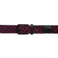 thumbnail image 2 of Ferrioni Cinturón Textil Trenzado Elástico Hombre Azul Rojo Hebilla Metal 34mm, 2 of 4