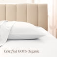 thumbnail image 3 of Bare Home  Organic Cotton Pillowcase Set - Silky Smooth Sateen Weave Standard - White, 3 of 8
