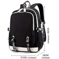 thumbnail image 4 of Flamingo-Patterned Large Capacity Casual Backpack with USB Charging Port - Perfect for Outdoor Travel!, 4 of 5