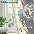 thumbnail image 4 of Yayeee Window Curtains Light Filtering 63"x42" Grommet Panel Pair Home Living Room Decor, Beige Record, 4 of 7