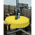 thumbnail image 2 of Outdoor Tablecloth Bright Yellow Round Patio Tablecloths 60 Inch, Waterproof Outside Table Cloths with Umbrella Hole and Zipper, Solid Color Summer Table Cover for Outdoor Tables Garden, 2 of 6