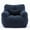 Blue, variant on PORKISS Bean Bag Chair for Teens & Kids, Soft Foam Lazy Sofa with Teddy Fabric, Single Leisure Sofa Chair for Dorm Bedroom Living Room, Ivory
