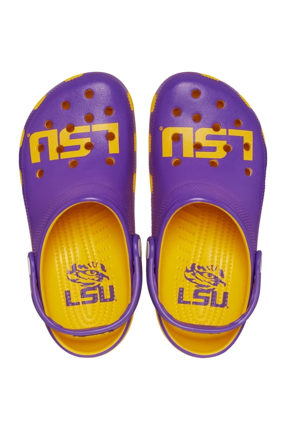 Adult LSU Collegiate Classic Clogs, Sunflower, W10/M8