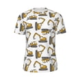 thumbnail image 5 of Wukai Funny Excavator Print Men's Short-Sleeved Mesh T-Shirt,Quick-Dry Short Sleeve Workout T-Shirt-5X-Large, 5 of 8