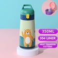 thumbnail image 1 of Insulated Tumbler Vacuum Bottle Stainless Steel Insulated Flask Travel Mug with Straw for Children Kids Teens Infants - 350ml, 1 of 2