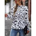 thumbnail image 3 of Blusa De Mujer Con Cuello Redondo Moda Casual Transpirable Elegante Mujer Top De Manga Larga Para Ir De Compras Trabajo Blanco XL, 3 of 6