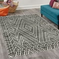 thumbnail image 2 of Geometric Decorative Rug, Pastel Ombre Colored Zigzag Look Abstract Forms Rhombus Rustic Motif, Quality Carpet for Bedroom Dorm and Living Room, 6 Sizes, Taupe Grey, by Ambesonne, 2 of 4