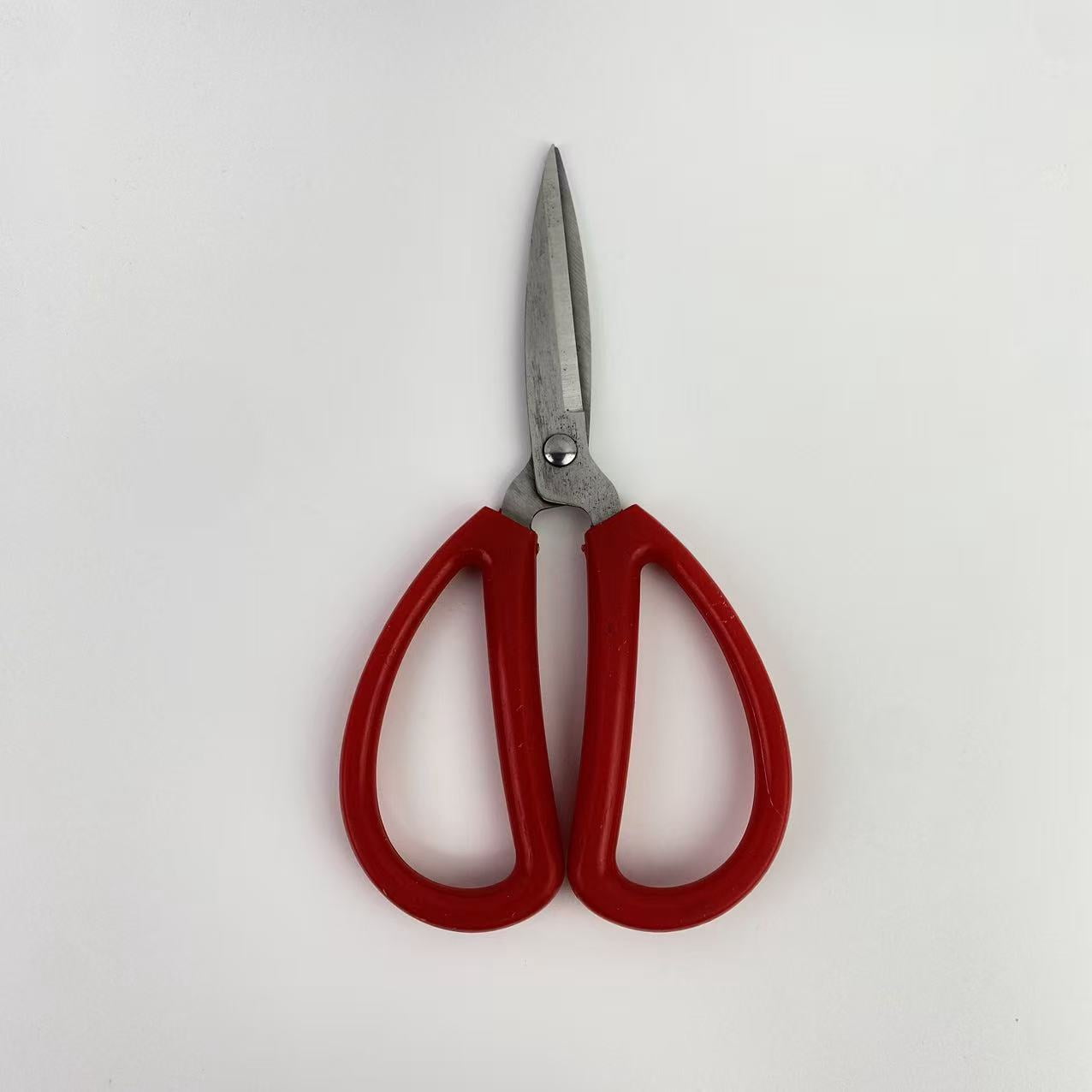 omch Scissors,Multi-Purpose Perfect for Cutting Stainless Steel Sharp Scissors with Red Handle for Home Use Arts Crafts