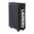 thumbnail image 1 of Aluminum frame laundry basket foldable ultra-thin laundry basket with brake function, 1 of 14