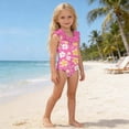 thumbnail image 5 of Twczz Toddler Girls One-Piece Swimsuits- Backless Cute 3D Flowers Full Coverage Kids Bathing Suit Pink Size 12 months, 5 of 8