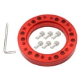 thumbnail image 2 of Adaptador de cubo de volante de coche de aleación de aluminio almohadilla espaciadora con seis tornillos piezas de Cola Espaciador del cubo del volante, 2 of 6