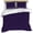 Purple, variant on 3 Piece Pure Olive Green Duvet Cover Set Queen Size, Microfiber Comforter/Quilt Cover with Corner Ties and 2 Pillowcases, Simple Solid Color All Season Soft Bedding with Zipper Closure