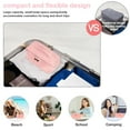 thumbnail image 7 of Make Up Bag, Travel Cosmetic Bag for Women Large Capacity Toiletry Makeup Organizer Bags, Checkered PU Leather Waterproof Portable Cosmetic Bag with Compartments, 7 of 7