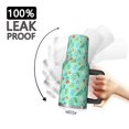 thumbnail image 3 of 40oz Pioneer Flower Floral Print Pattern Insulated Tumbler with Handle, BPA-Free Leak Proof Lid and Straws, Double Wall Vacuum, Hot 12h/Cold 34h, 3 of 6
