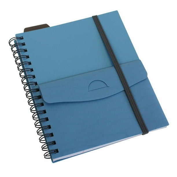 Cuaderno A5 con liga, Oxford, color gris, 70 hojas rayadas.