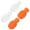 2 orange 2 white, variant on Yokua 4Pcs Drumstick Dampeners Silicone Drumstick Tip Practice Percussion Tip