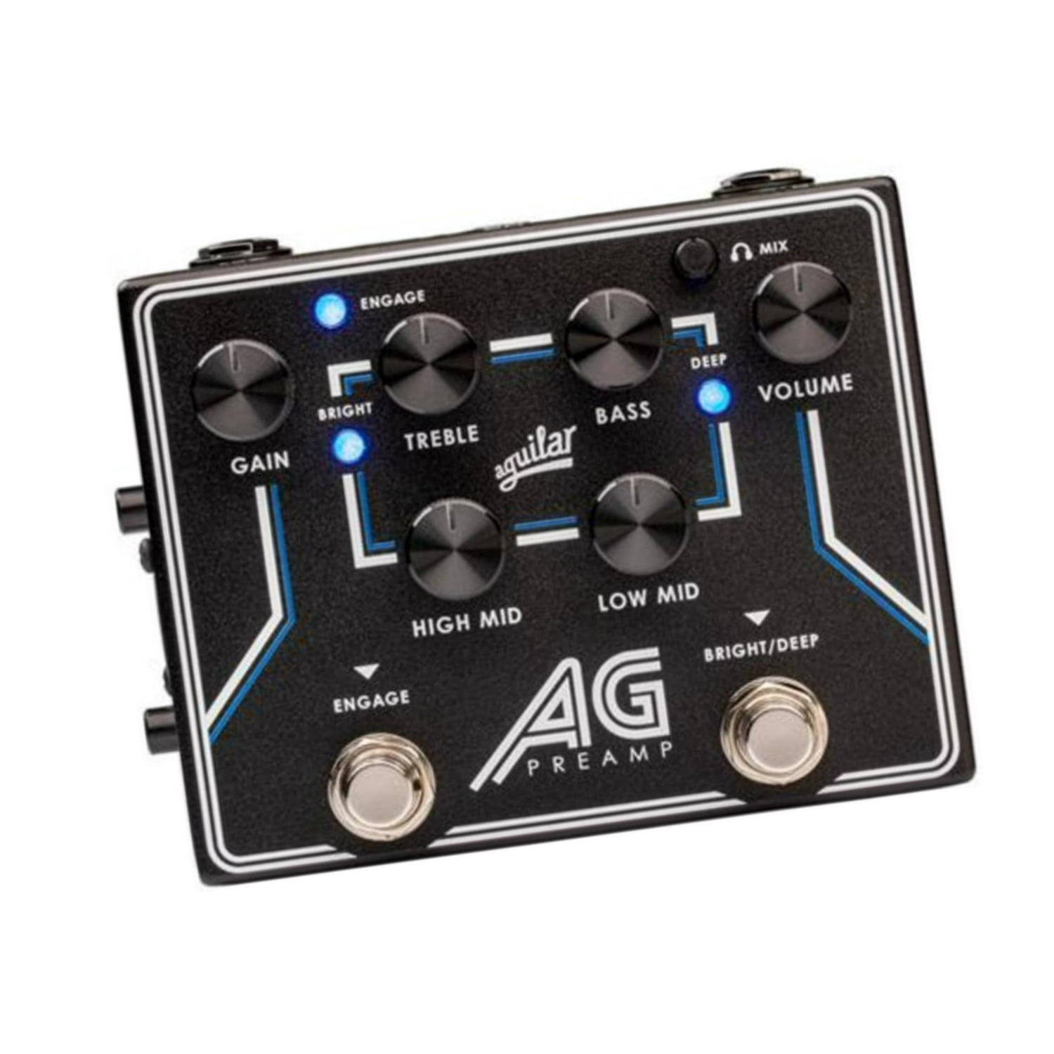 Aguilar Preamp or DI Pedal with Foot-Switchable Broadband Deep Controls