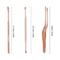 thumbnail image 1 of 3Pcs Kit De Pinzas Para Los Herramienta De Eliminación De Cera Herramienta De Limpieza Oídos Removedor De For Del Cuidado Del Oído (Oro Rosa) EOTVIA No, 1 of 6